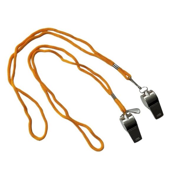 Volleyball Sports Athletic Whistles 2 Pack Referee - Picture 2 of 3